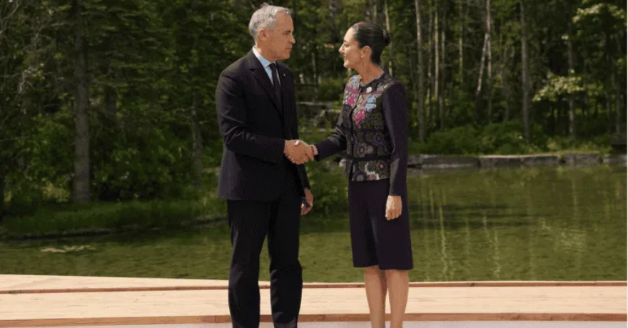 Sheinbaum revela de qué habló con Mark Carney en la Cumbre G7