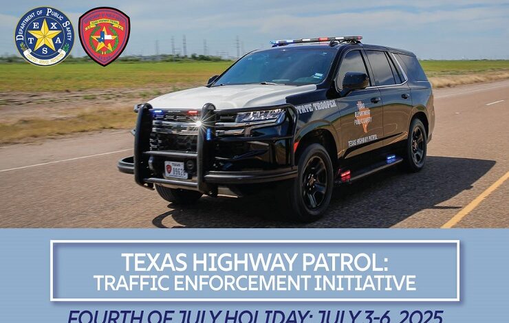 Refuerza DPS vigilancia por el 4 de Julio en Texas buscan evitar accidentes y conducir bajo influencia