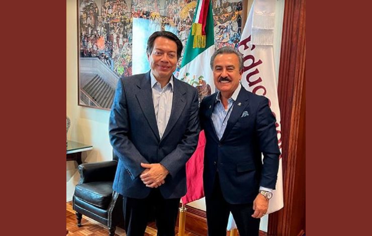 COMCE Noreste respalda el proyecto educativo nacional en encuentro con Mario Delgado