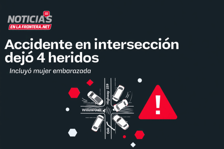 Choque múltiple en la Carretera 359 deja cuatro personas lesionadas, entre ellas una mujer embarazada