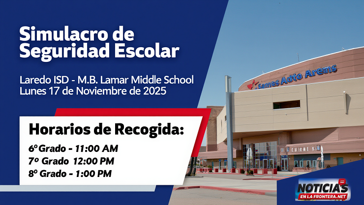 Laredo ISD realizará simulacro de reunificación el lunes 17 de noviembre