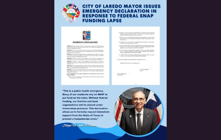 Laredo declara estado de emergencia ante suspensión de fondos del programa SNAP