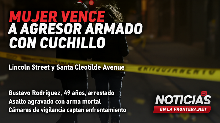 Mujer enfrenta y vence a agresor armado con cuchillo