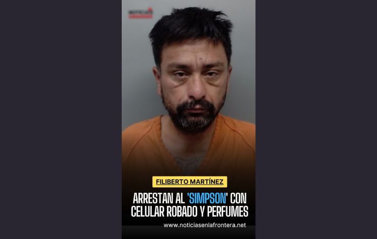 Detienen al “Simpson” por robo de celular y Tambien llevaba bolsa con perfumes