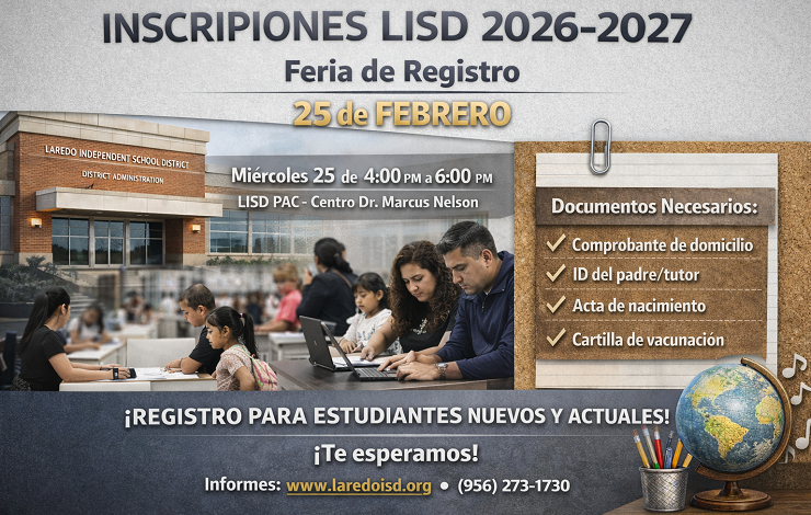 Inscripciones en Linea 2026 2027 LISD