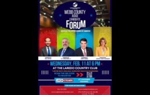 Debate por Juez del Condado de Webb reúne a cuatro aspirantes en foro de la Cámara de Comercio